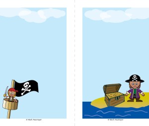 Pirate 5x7 notepaper